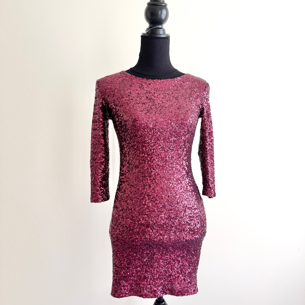 Vintage TFNC London Sequin fitted Dress – Size Small, prom homecoming - Picture 1 of 3